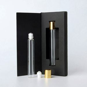 OEM Private Label Square Glass 10ml Roll on Perfume Bottle Tube with Box Custom Color High Quality Screen Printing Fast Delivery - Product Image 2