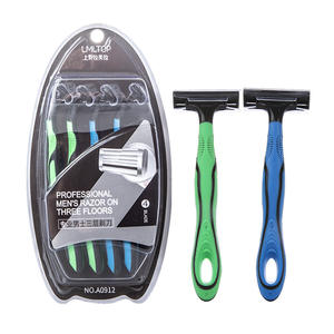 แอลเอ็มท็อป มีดโกนสำหรับผู้ชาย ใบมีดสแตนเลส 3 ชั้น 4 แพ็ค สำหรับโกนขนรักแร้ มีดโกน A0912 - Product Image 2