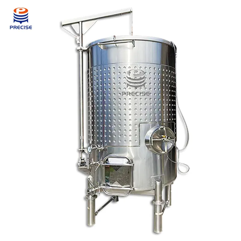 Acciaio inossidabile 5000l fossetta giacca vino fermentazione chiavi in mano progetto fermentatore capacità variabile serbatoio