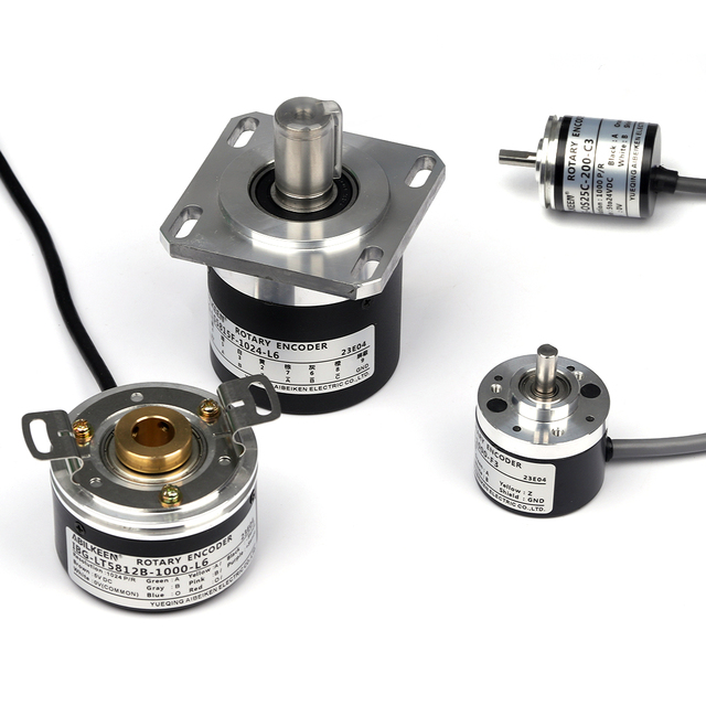 TRD-2T1024V 4mm Soild Shaft 36-2500ppr Incremental Mini Rotary Encoder Switch DC5V DC8-30V For Fully automatic control system
