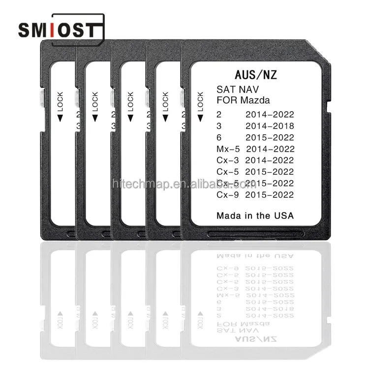 SMIOST Mazdacx-5 2014 Card Sat Nav CID SD-Karten karten ändern Mazda 6 Navigations karten karte 2019 MX5 CX9 Australien