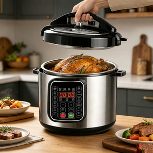 Autocuiseur Électrique Multifonction AGAHPAY 8L en Acier Inoxydable pour Cuisson Lente, Mijotage et Maintien au Chaud – Idéal pour Restaurants, Cuisines et Traiteurs - Product Image 2