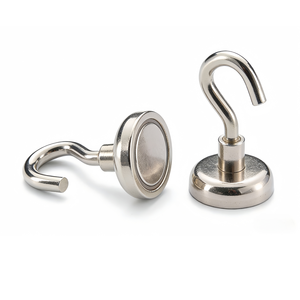 Custom Neodymium Rare Earth Open <b>Hook</b> Mounting <b>Magnet</b> Heavy Duty Fridges Strong Magnetic <b>Hooks</b> for Hanging - Product Image 2