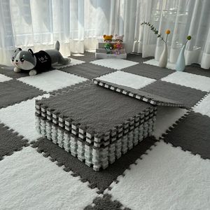 Alfombra de Espuma Lavable Reversible Moderna, Alfombra de Juego para Bebés y Niños, de Felpa Suave, Forma Cuadrada, Mantiene el Calor, para Uso Doméstico - Product Image 5
