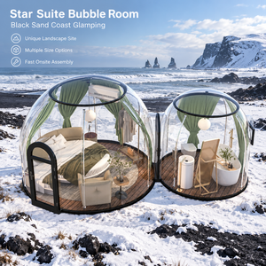 โดมแกลมปิ้งใสแบบพีซี Black Sand Coast Star Suite พร้อมหลายขนาดและประกอบง่าย - Product Image 1