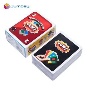 Sıcak özel yüksek kalite Mini bebek boyutu küçük boyutlu tasarım toplu rakamları çocuk oynarken kart oyunu ile kağit kutu