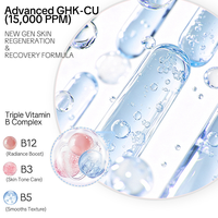 Ampoule intensive au peptide de soie GHK-CU, sérum réparateur de la peau stimulant le collagène, hydratation intense, apaise les peaux sensibles, ampoule pour le visage