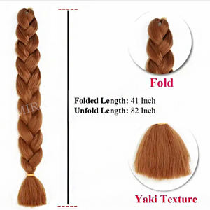 Nuovo Arrivo 2026: Extension per Treccine Afro Yaki Pre-Stirate Jumbo da 82 Pollici (165g) per Box Braids e Crochet, Disponibili Subito - Product Image 6