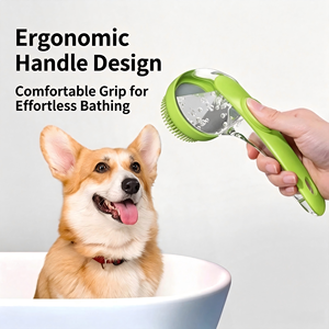 Spazzola da Bagno per Animali Domestici Riempita di Liquido, Spazzola per Massaggio e Toelettatura in Silicone per Cani e Gatti, per Doccia e Pulizia - Product Image 2