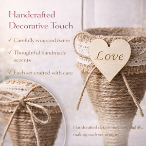 Flûtes à champagne, verres à vin, 7 oz, ensemble de 2 pour la mariée et le marié, pour les toasts de mariage, élégant, rétro, cadeau de mariage pour les couples - Product Image 5