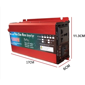 3000W voiture onduleur DC <span class=keywords><strong>12V</strong></span> à AC <span class=keywords><strong>220V</strong></span> 110v convertisseur automatique <span class=keywords><strong>transformateur</strong></span> convertisseur de puissance puissance onde sinusoïdale <span class=keywords><strong>prise</strong></span> universelle - Product Image 6