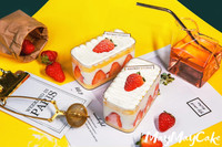 Boîte à tiramisu en acrylique transparent rectangulaire et carrée personnalisée, boîtes à gâteaux et à bonbons, présentoir avec couvercle pour la restauration, utilisation en vente au détail
