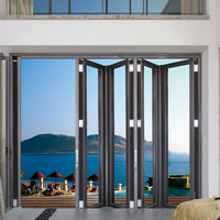 Fenêtres pliantes à persiennes en alliage d'aluminium sur mesure de haute qualité, isolation thermique, garantie 5 ans, adaptées à votre conception architecturale