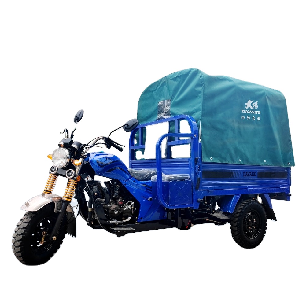 Effortless Maintenance Powerful Durable Tricycle Petrol Tricycle With Shed Cloth Tricycle Cargo Gasoil