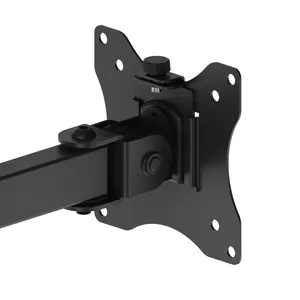 Volledig Verstelbare Standaard Heavy Duty Drie Monitoren Mount Drievoudige Monitor Arm Verlengde Monitor Staat Bureausteunen