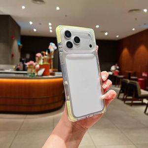 เคสโทรศัพท์กันกระแทกใส TPU+PC สำหรับ iPhone 13 14 15 16 Plus 17 Pro Max  พร้อมดีไซน์ป้องกันการลื่น - Product Image 2