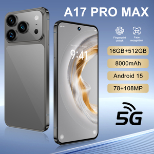 Teléfono Inteligente A17 <span class=keywords><strong>Pro</strong></span> Max, Venta Caliente de Fábrica, Pantalla OLED de <span class=keywords><strong>7</strong></span>.3 Pulgadas, CPU Octa Core, Cámara Trasera de 108mp, Resolución HD, LTE, 120Hz, 5G - Product Image 1