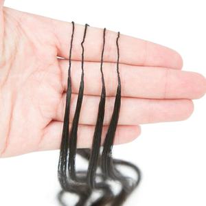 Курчавые кудряющие накладные человеческие волосы, предварительно отделенные индийские накладные волосы, Мягкие Накладные кудряшки, накладные микро-скручивания - Product Image 3