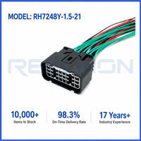 Connecteur automobile femelle scellé haute densité 24 broches avec pigtail pour ECU BCM TCM, référence 7248Y-1.5-21