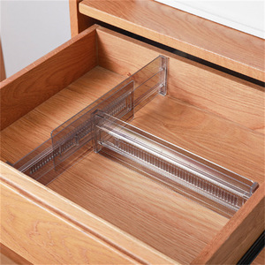 PP Plastic Multifunctional <strong>Drawer</strong> <strong>Divider</strong> <strong>for</strong> Clothes 28.5-50.5cm Expandable <strong>Drawer</strong> Organizer Transparent Minimalist Modern - Product Image 4