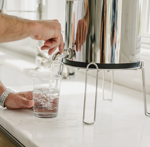 पोर्टेबल आउटडोर कैंपिंग पानी फिल्टर 304 स्टेनलेस स्टील गुरुत्वाकर्षण पानी प्यूरीफायर फिल्टर - Product Image 5