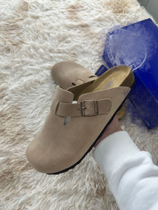 Sandalias <span class=keywords><strong>Birkenstock</strong></span> de Alta Calidad para Exteriores, Planas, Tipo Mule, de Cuero Genuino, Ligeras, para <span class=keywords><strong>Hombre</strong></span> y Mujer, para Todas las Temporadas - Product Image 4