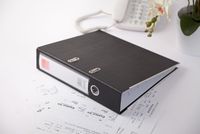 Carpeta de Papel Resistente con Clip, de 2-3 Pulgadas, con Almacenamiento de Clasificación y Clip Perforador para A4