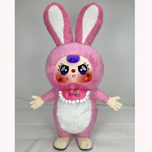 Pretty Pink 2M inflable conejito conejo mascota disfraz estilo <span class=keywords><strong>de</strong></span> dibujos animados <span class=keywords><strong>para</strong></span> la promoción <span class=keywords><strong>de</strong></span> las mujeres carnaval uso <span class=keywords><strong>alquiler</strong></span> disponible - Product Image 1
