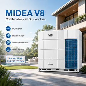 Unidad Exterior VRF <span class=keywords><strong>Midea</strong></span> V8 25.2-33.5kW R410A 380-415V Full DC <span class=keywords><strong>Inverter</strong></span>, <span class=keywords><strong>Aire</strong></span> <span class=keywords><strong>Acondicionado</strong></span> Central Comercial para Proyectos de Construcción - Product Image 1