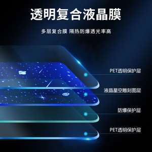 <span class=keywords><strong>Film</strong></span> panoramique pour toit ouvrant de voiture, <span class=keywords><strong>film</strong></span> pour toit ouvrant, éclairage d'ambiance intérieur, <span class=keywords><strong>film</strong></span> pour ciel étoilé avec lampe étoilée pour voiture - Product Image 6