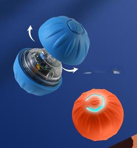Balle électrique intelligente rechargeable par USB de qualité supérieure, balle à roulettes en silicone, jouet interactif sûr pour chats et chiens - Product Image 2