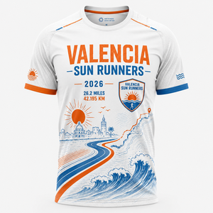 Camiseta Personalizada para Maratón de Playa, Transpirable y Ligera, Ropa Deportiva para Corredores Costeros - Product Image 2