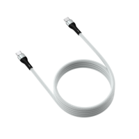 Câble de charge rapide magnétique USB-C vers Type-C PD 60W/100W 3A de 1 m avec blindage tressé et conducteur en cuivre pur