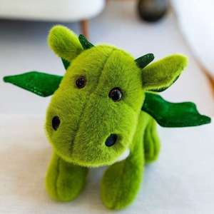 Lindo pequeño dragón muñeca de peluche <span class=keywords><strong>dinosaurio</strong></span> muñeca niños almohada marioneta el año de la mascota Loong - Product Image 2