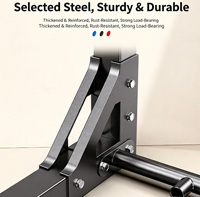 Barre de traction murale pliable multifonctionnelle pour fitness à domicile, réglable en largeur, stable, haute résistance, équipement d'entraînement pour tractions
