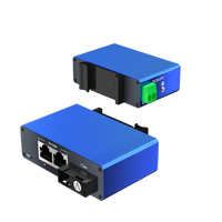 Convertisseur de média de qualité industrielle Mini 1 Port SC Fiber 2 Port 10/100M Montage sur rail Din Convertisseur fibre SMF MMF vers Ethernet