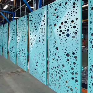Dekoratif alüminyum dış duvar panelleri delikli dış duvar sistemi panelleri alüminyum