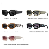 Lunettes de soleil unisexes TR90 avec verres polarisés TAC UV400, monture argentée, lunettes de mode
