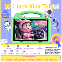 Tablet Edukasi Anak Baru 10.1 Inci Android 12 Slot Kartu SIM 3GB+64GB MTK Octa Core Baterai 4000MAH Wi-Fi Dual-Band 1280x800