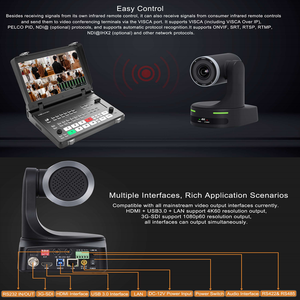 Solution de diffusion en direct tout-en-un professionnelle |   Ensemble combiné Movmagic MF10S Commutateur vidéo + Caméra PTZ MC2 4K Ultra HD - Product Image 4