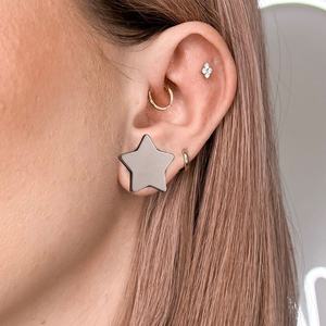 Evorte New Style Star <span class=keywords><strong>Plugs</strong></span> Edelstahl Ohr tunnel Schraub verschluss Ohr messer Body Piercing Schmuck - Product Image 6