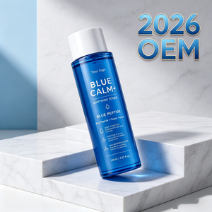 <b>Blue</b> Peptide Soothing <b>Toner</b> 120ml for Sensitive Skin OEM ODM Factory Direct Calm Dry Red Skin Hydrate Barrier Private Label - Product Image 1