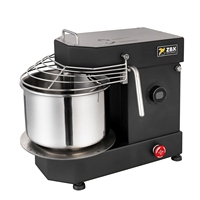 ZBX Meilleure vente en Europe, batteur à spirale pour usage domestique, petit modèle 5L 2kg, bol amovible noir, mélangeur à pâte