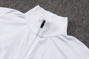 Combinaison d'entraînement rétro à manches courtes avec fermeture éclair intégrale, séchage rapide, automne-hiver, 24/25, uniforme de compétition des clubs européens de Paris, vêtements de football - Product Image 3