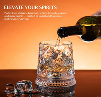 Verres à whisky rotatifs avec sous-verre