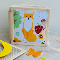 Livre d'activités de voyage silencieux pour les tout-petits jouet éducatif interactif inspiré Montessori avec des animaux en feutre livre occupé pour les enfants