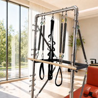 Lit de Pilates en alliage d'aluminium avec tour à ressorts réglable pour usage domestique, studio ou équipement de salle de sport commerciale