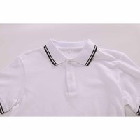 Camiseta Polo de verano personalizada 100% algodón para niños y niñas, diseño de logotipo gratis, estampado bordado, transpirable, informal, para uniformes escolares
