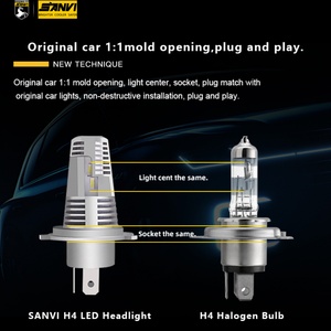 Car Original Led Headlight Bulbs for Replace Halogen Bulb Plug Play Easy Install 12v 6000k Bulb Car Motorcycle Auto Headlight - Product Image 5