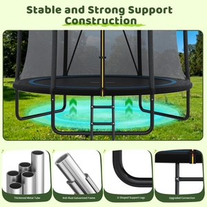 <span class=keywords><strong>Trampoline</strong></span> de <span class=keywords><strong>8</strong></span> pieds avec <span class=keywords><strong>filet</strong></span> de sécurité et échelle, <span class=keywords><strong>trampoline</strong></span> d'extérieur pour enfants et tout-petits, livraison gratuite depuis l'étranger - Product Image 3